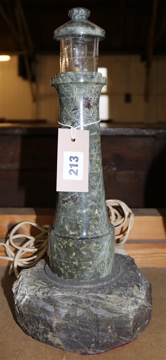 Marble lighthouse lamp (glass a.f)